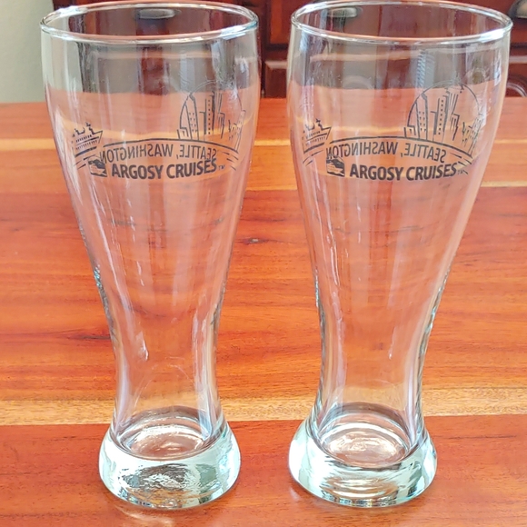 Seattle Washington Tall Beer Glasses - Picture 3 of 7